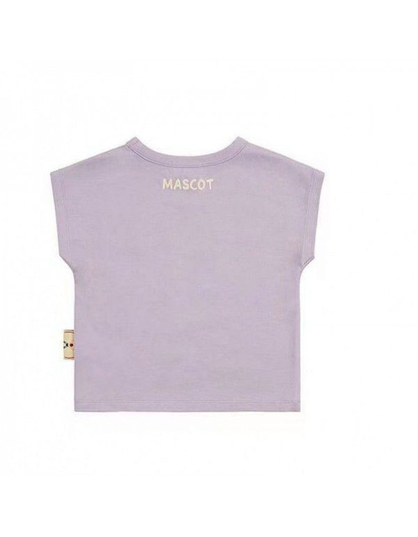 Classic series ice cream cone light purple sleeveless short T-shirt