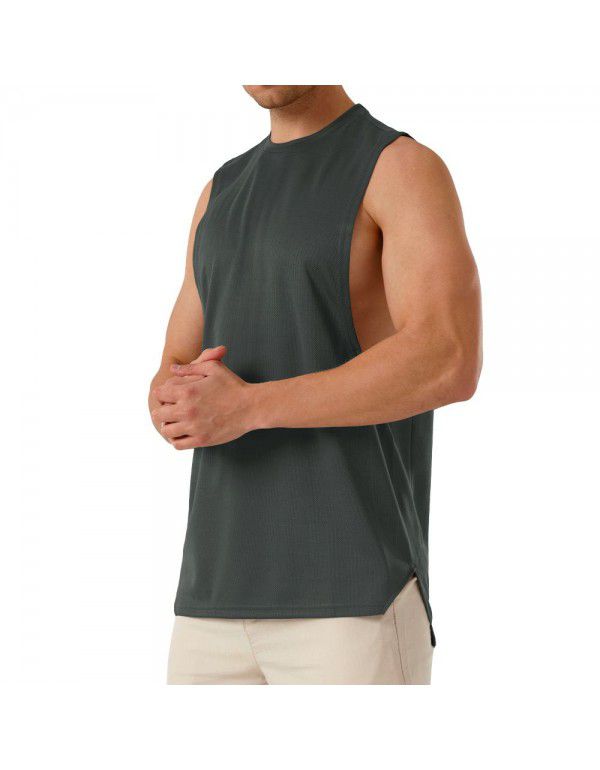 European and American men's muscle sports fitness short sleeve cotton casual summer new t-shirt