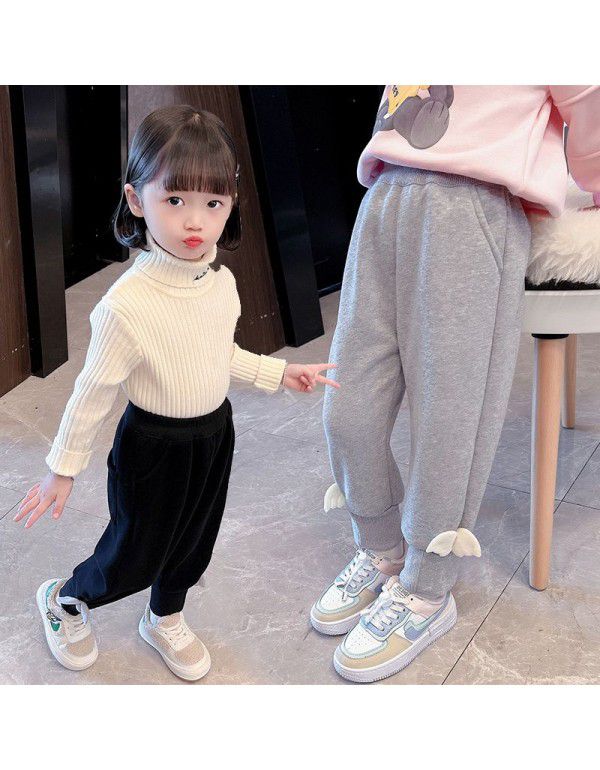 Spring New Korean Wing Guard Pants for Children's Wear with a Fashionable Closure