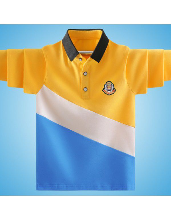 Boys' polo shirt Spring and Autumn New Children's ...