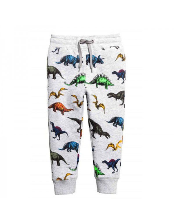 Boys' trousers Children's knitting trousers Cartoon sweater trousers Autumn new style children's trousers 