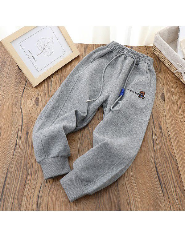 Children's Pants Boys' Pants Spring Outwear Pants New Children's Clothing Cartoon Children's Pants Middle and Big Boys' Guard Pants