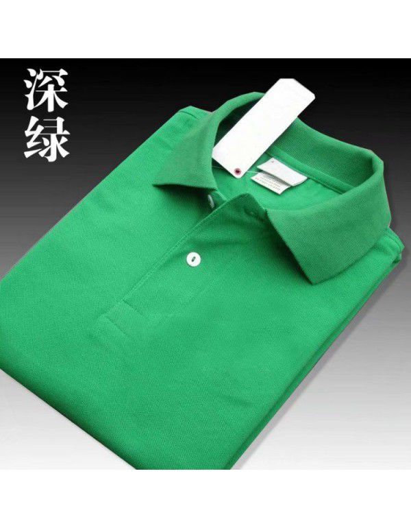 Pearl Cotton Topped French Fish POLO Shirt Men's Simple Loose Large Business Short Sleeve Men's T-Shirt