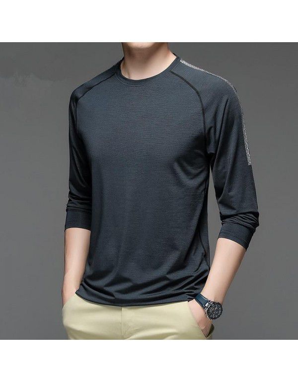 Autumn new quick-drying ice silk long-sleeved t-sh...