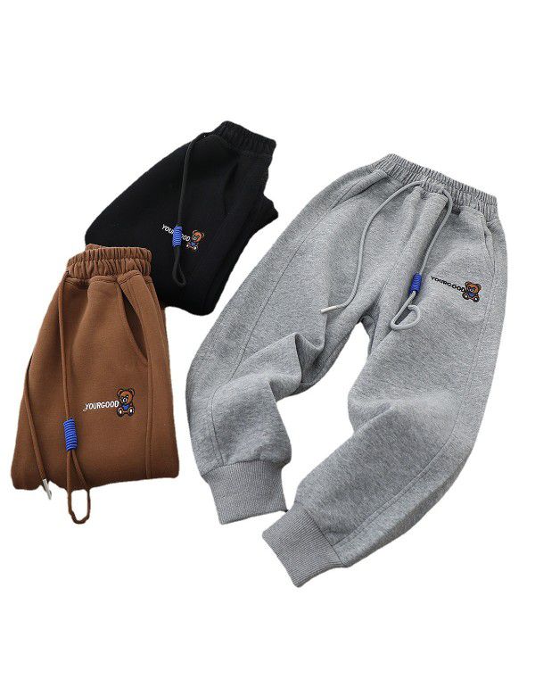 Children's Pants Boys' Pants Spring Outwear Pants New Children's Clothing Cartoon Children's Pants Middle and Big Boys' Guard Pants