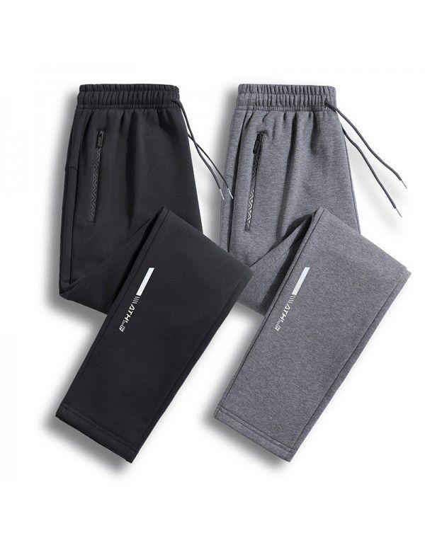 Pure cotton sports pants Men's spring and autumn thin casual trousers, closed-up guard pants, autumn loose large leggings trend 