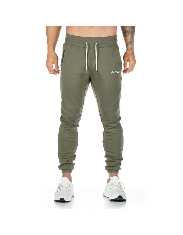 European and American summer new sports pants Men's casual trend of hanging towels on the back