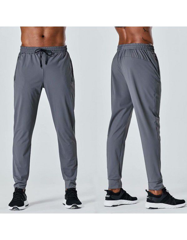 Men's Sports Casual Pants Spring/Summer New Running Quick Drying Training Pants Small Leg Closer Pants