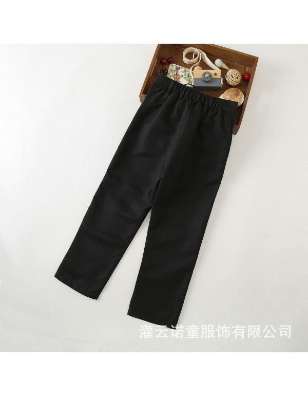 Children's Western Trousers Spring and Autumn Trousers Boys' Black Trousers British Dress Children's Performance Black Trousers