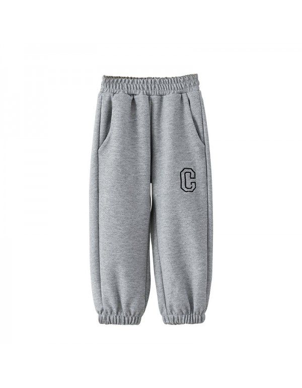 Children's sports pants: large children wearing protective pants with pockets; girls' leggings; boys' casual pants; children's pants