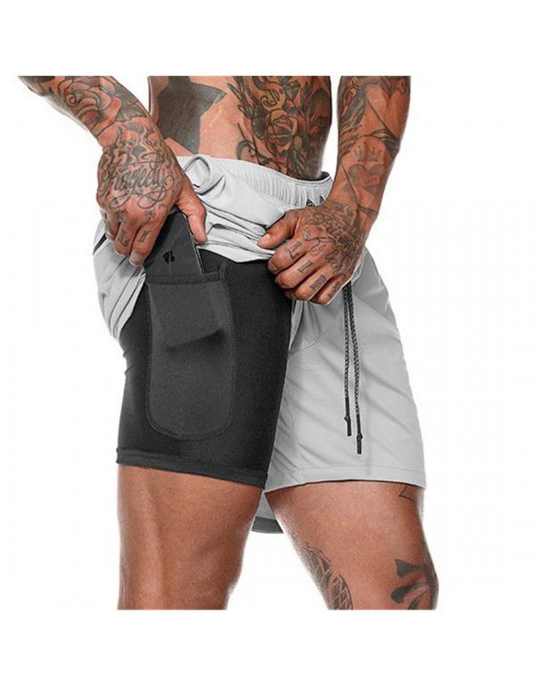 European and American Men's Shorts Beach Pants Lar...