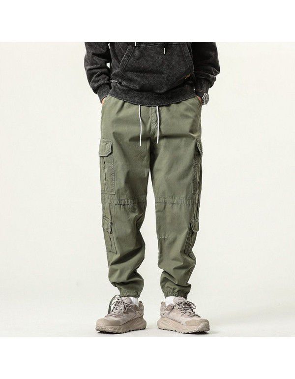 Men's overalls Men's multi-pocket outdoor mountaineering pants High quality loose casual pants Leggings