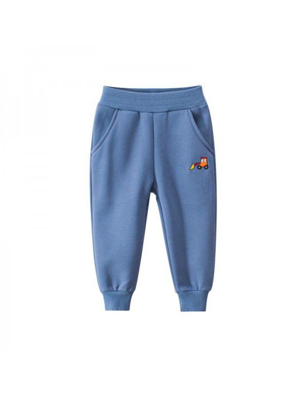 Brand children's clothing autumn and winter new product children's plush pants baby pants baby guard 