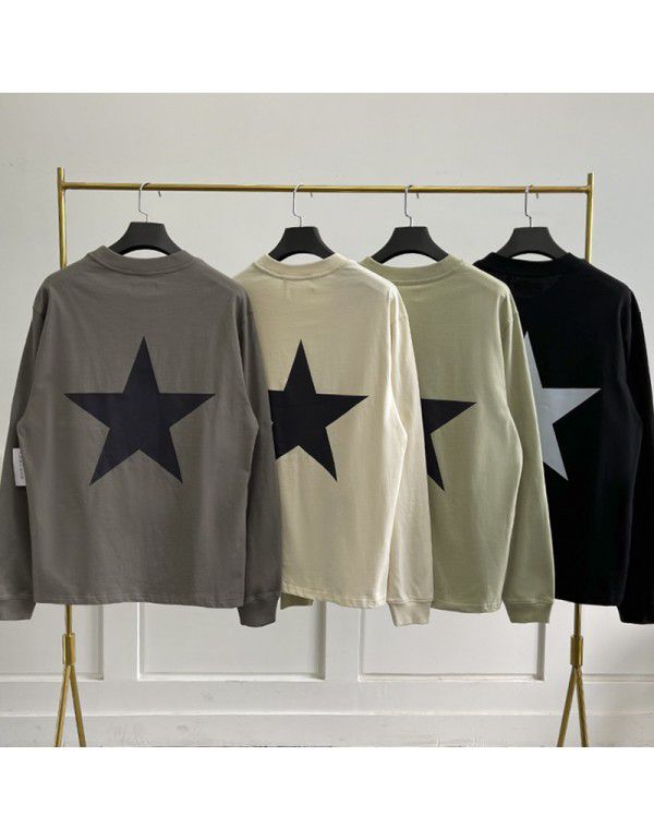 Double thread five-pointed star trend loose high s...