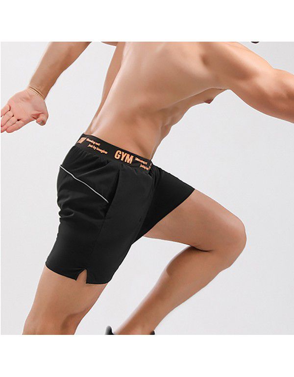 Summer running loose casual quick-drying elastic fashion sports shorts Men's thin training fitness pants 