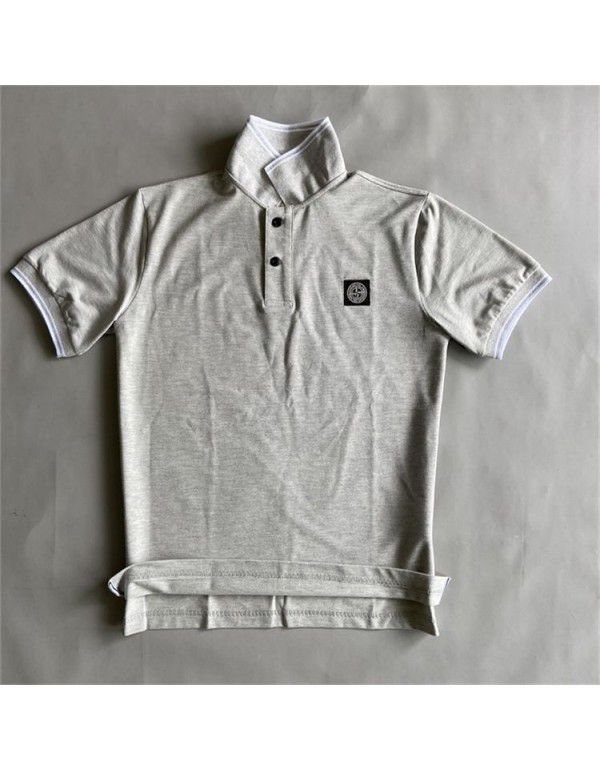 New High Quality Summer Men's Casual Loose Fit POLO Cotton Short Sleeve Embroidery Chest Logo Polo T-shirt Men's Wear