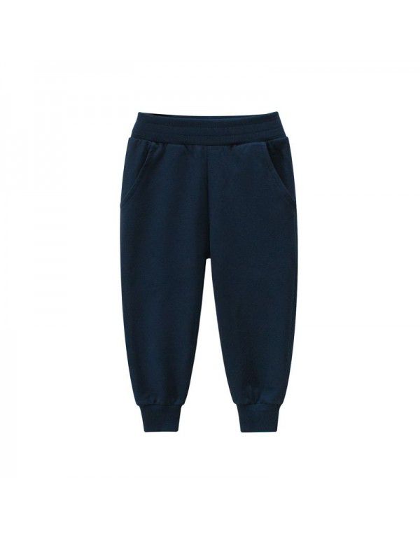 Brand Children's Wear Spring/Summer New Line Solid Color Children's Sports Pants Boys' Pants 