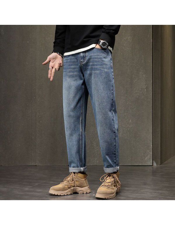 Jeans Men's Spring/Summer New Harlan Jeans Men's Stretch Casual Thickened Casual Pants Men's Pants Men's Wear