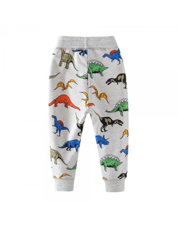 Boys' trousers Children's knitting trousers Cartoon sweater trousers Autumn new style children's trousers 