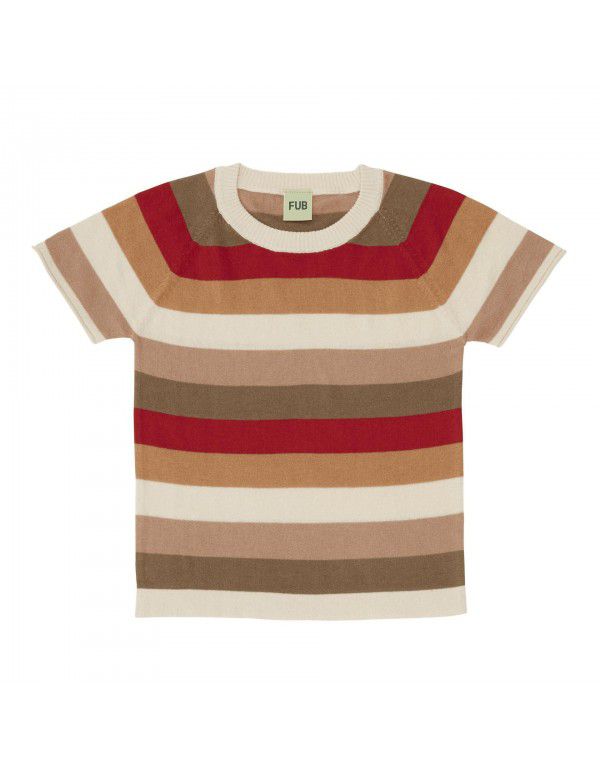 New Men's and Women's Treasure Stripe Short Sleeve T-shirt Fashion Little Kids' Wear