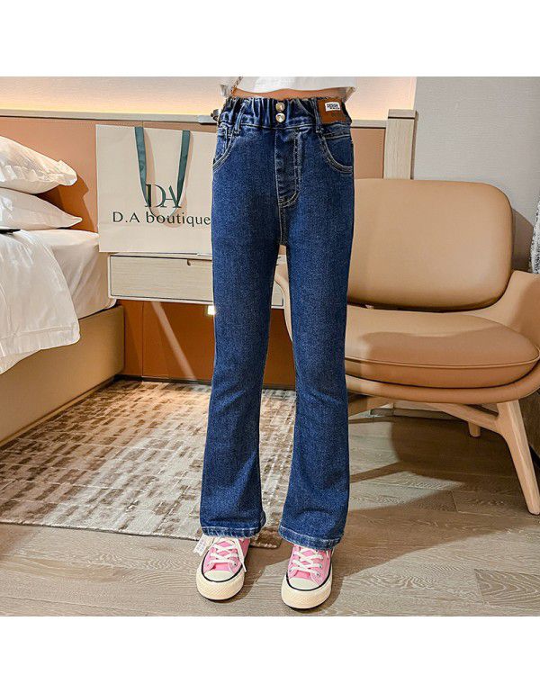 Girls' Jeans Spring New Girls' Fashionable Flare P...