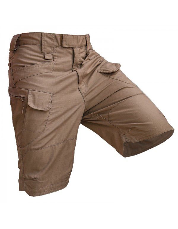 Urban tactical shorts Outdoor work shorts Men's tactical pants Plaid fabric 