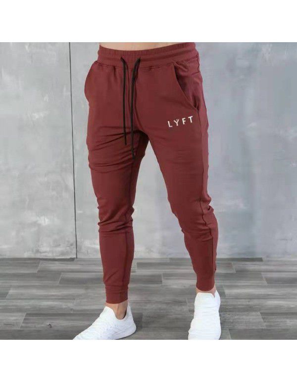 Muscle Fitness Autumn Winter New Sports Pants Men's Casual Pants Korean Slim Fit Fitness Pants Men's Leggings