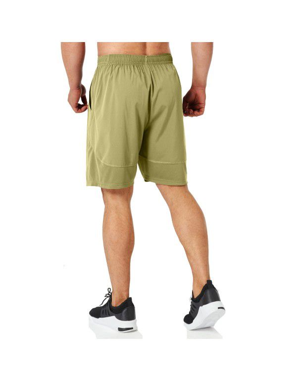 Summer fitness running five-point beach pants Men's quick-drying loose casual outdoor muscle sports shorts 