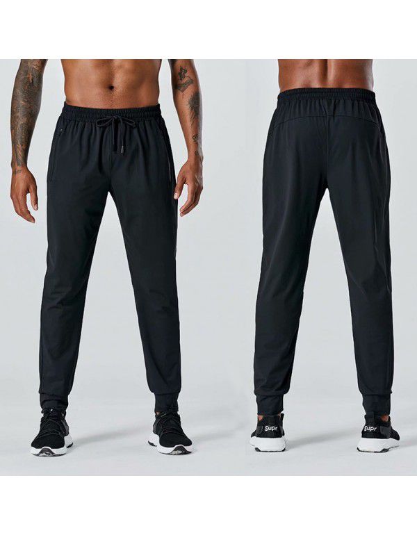 Men's Sports Casual Pants Spring/Summer New Running Quick Drying Training Pants Small Leg Closer Pants