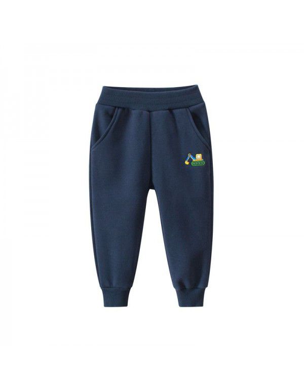 Brand children's clothing autumn and winter new product children's plush pants baby pants baby guard 