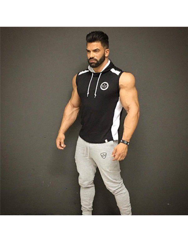 Muscle Style Men's Autumn and Winter New Sports Leisure Slim Fit Fitness Pants Men's Pants Small Leg Strap Pants