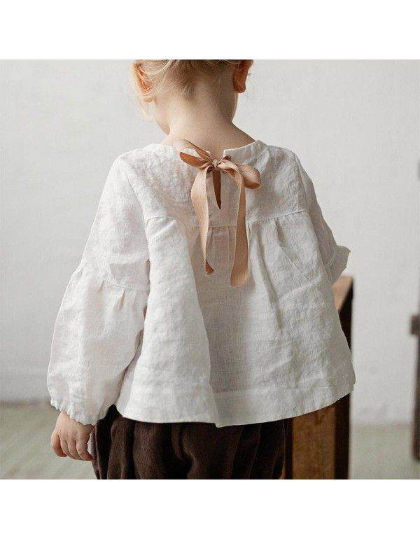 Girls' Top Autumn New Cute Foreign Fashionable Bab...