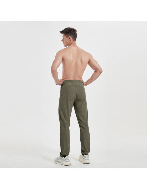 Men's quick drying sports pants Running fitness pants Elastic comfortable casual sports pants