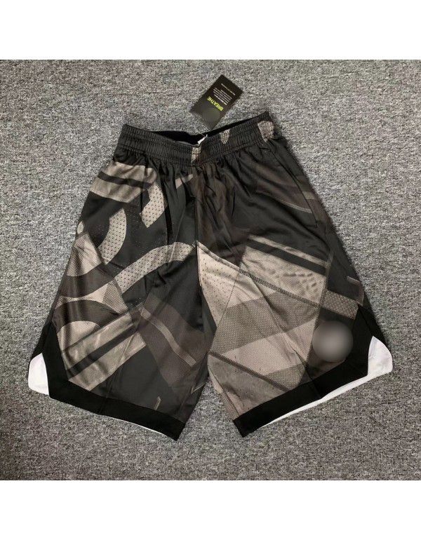 Summer sports shorts men's triad pants loose large basketball fitness running marathon training ultra-short beach pants 